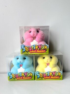 VIRAL JA-RU Squeesh yum Hamster valvet Plush Bundle- Squishy stress relief Toy